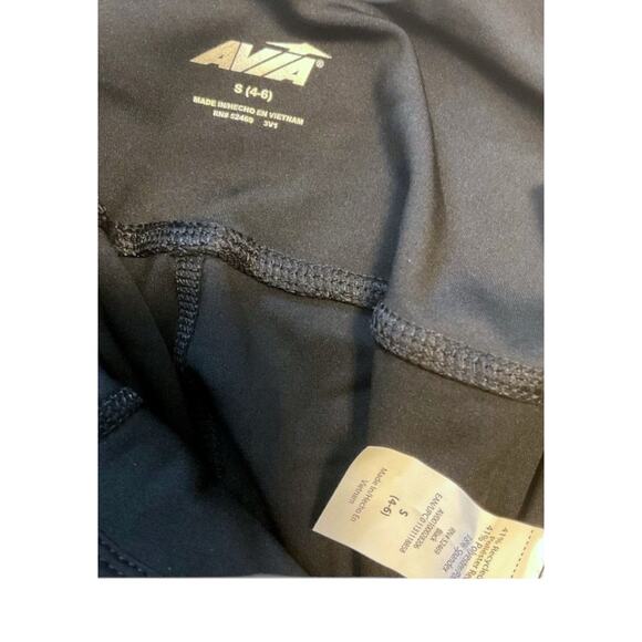 NWT Avia Leggings Women’s Size S (4-6) Black High Waist Ankle Legging UPF 50+ - Picture 11 of 12